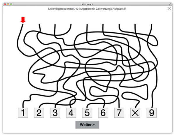 Linienfolgetest