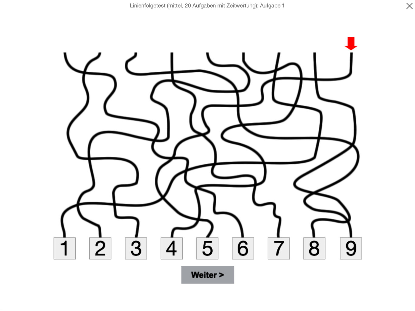 Linienfolgetest