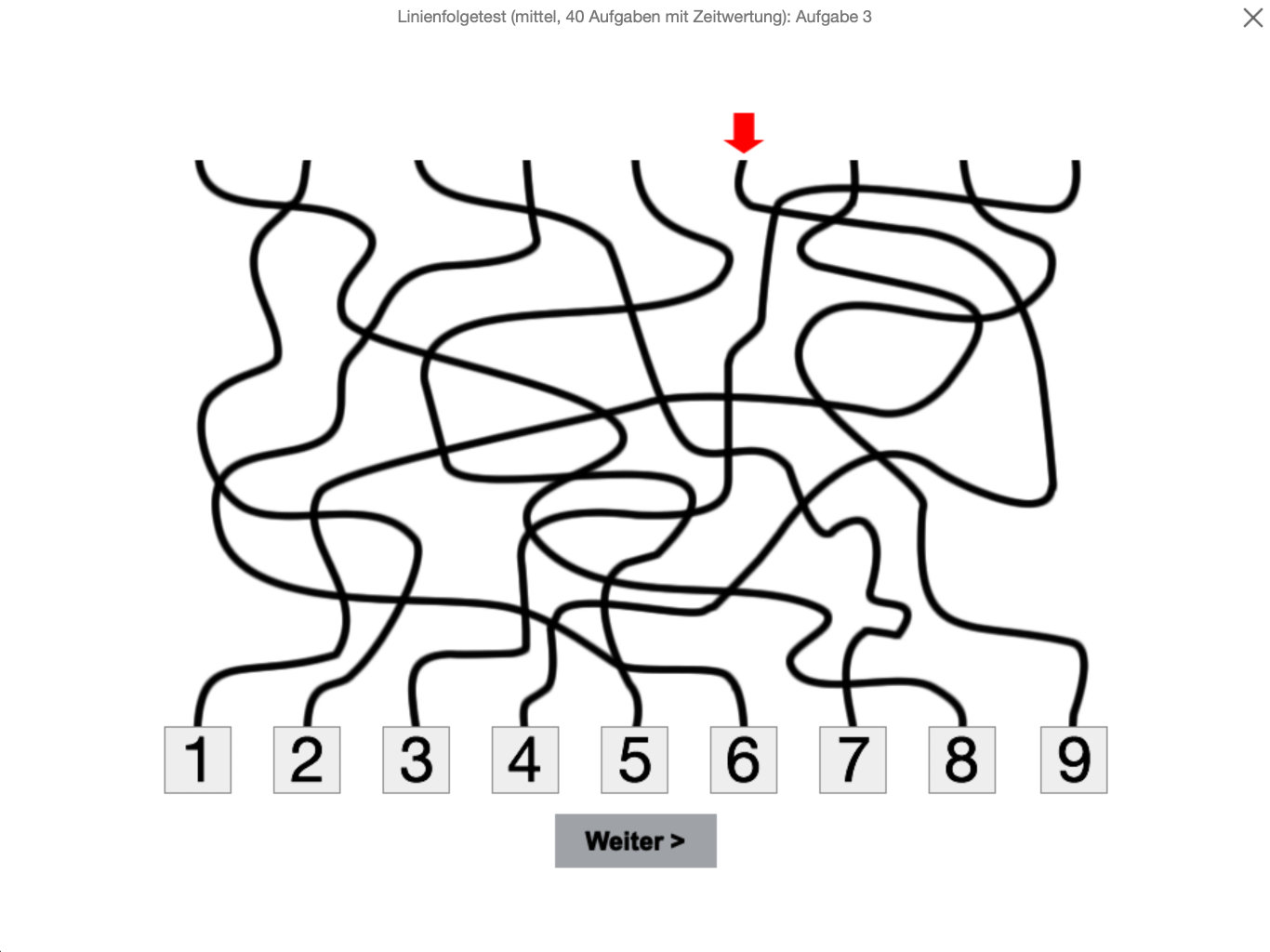 Linienfolgetest