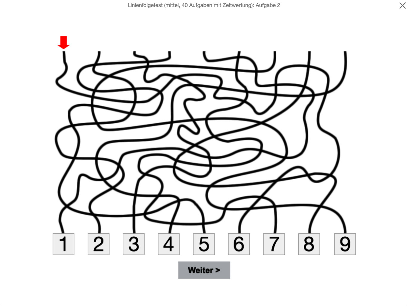 Linienfolgetest