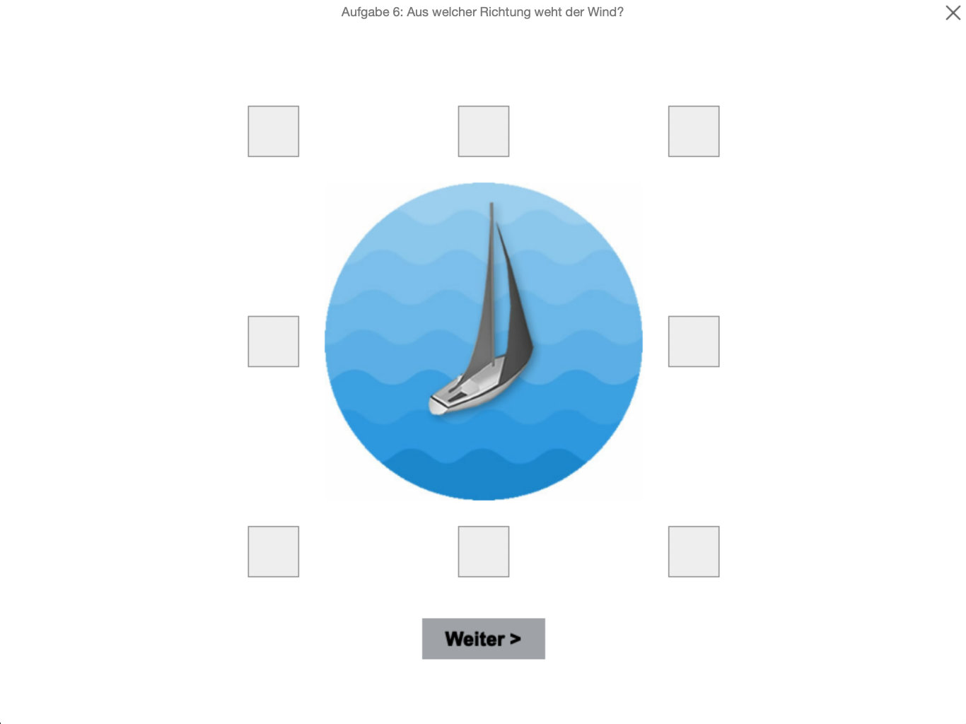 Segelboot-Test
