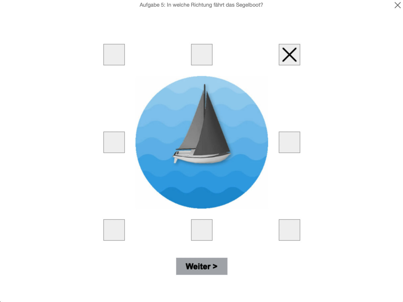 Segelboot-Test