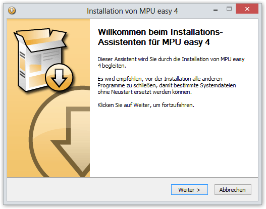 MPU easy Setup Windows